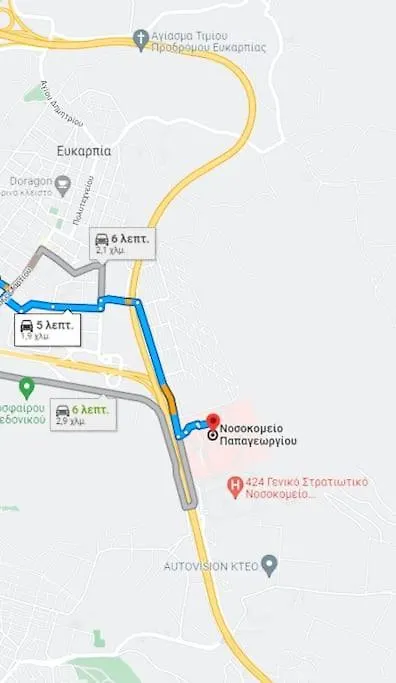테살로니키 5 Min From Papageorgiou Free Indoor Parking 아파트